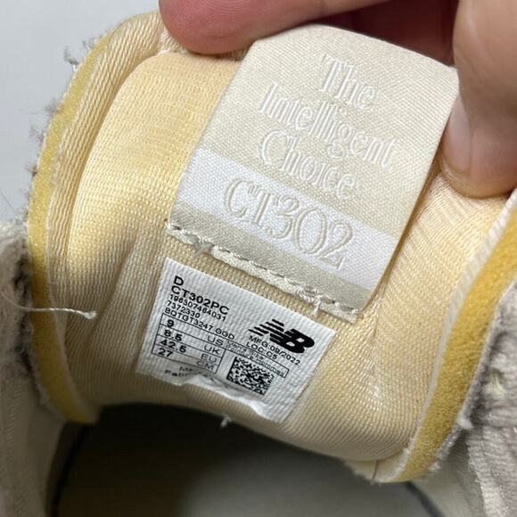 New Balance CT302 White Gray Suede Canvas Men's 9 Neutral Streetwear Casual - Picture 5 of 10